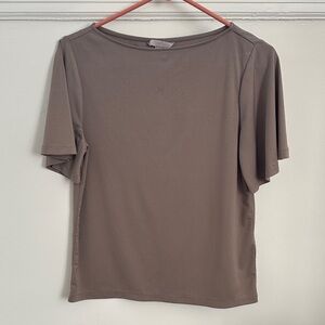 H&M Classic Brown Short Sleeve Top